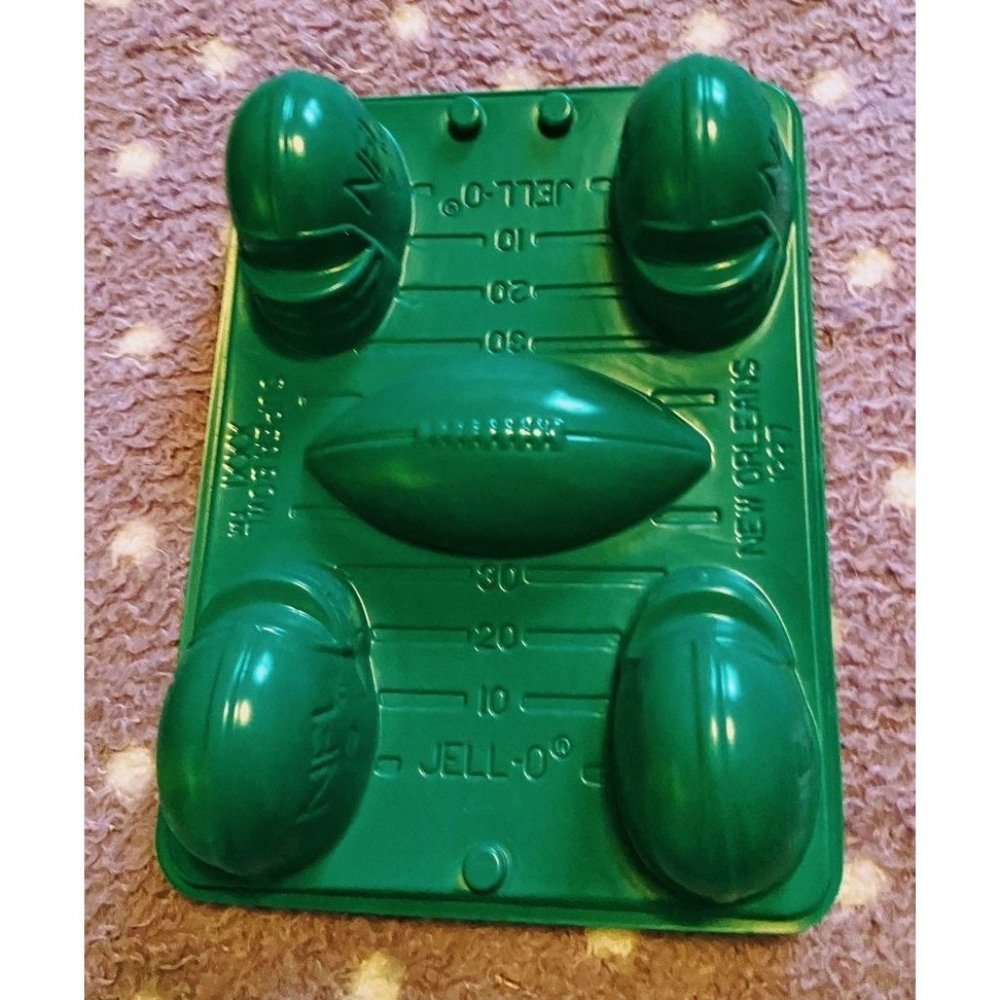 Vintage 97' plastic jello football molds